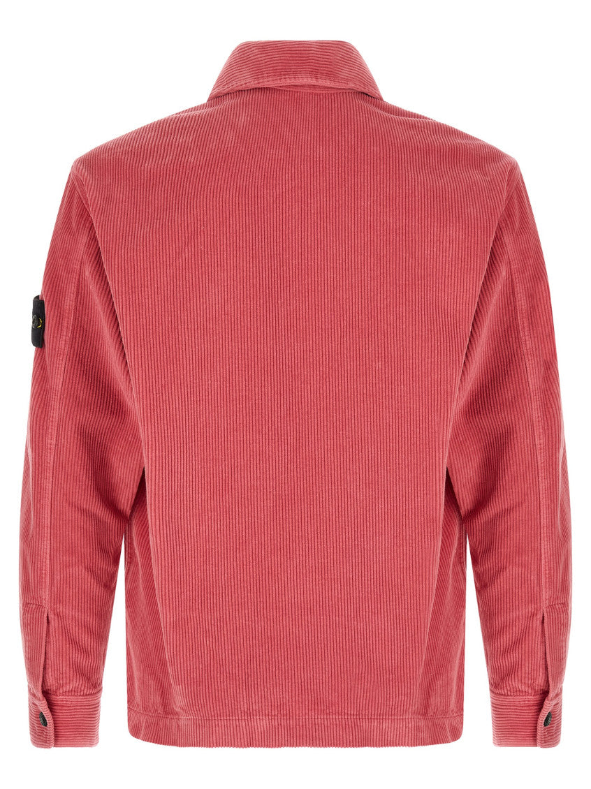 Pink Logo Corduroy Overshirt 2