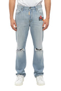 Blue Distressed Jeans 1