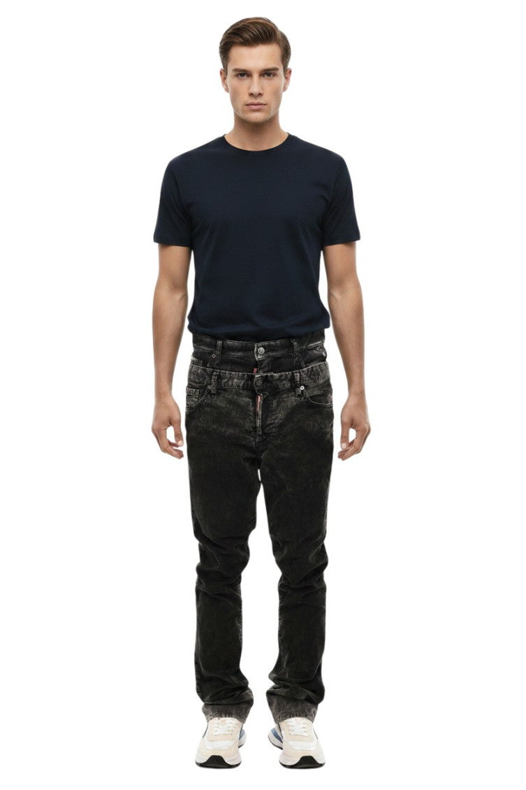 Black Mid Rise Jeans 1