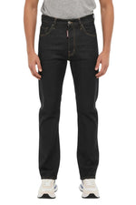 Dark Blue Mid Rise Jeans 1