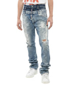 Blue Mid Rise Jeans 1
