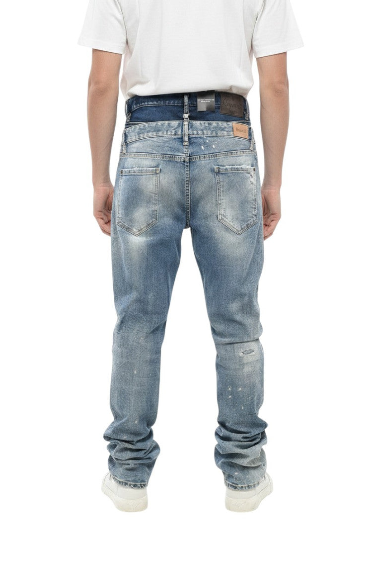 Blue Mid Rise Jeans 2