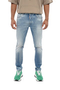Blue Slim Mid Rise Jeans 1