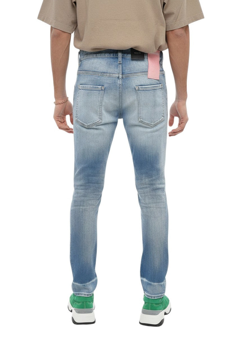 Blue Slim Mid Rise Jeans 2