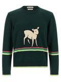 Green Crew Neck Sweater 1