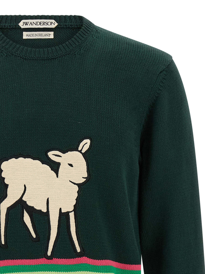 Green Crew Neck Sweater 3