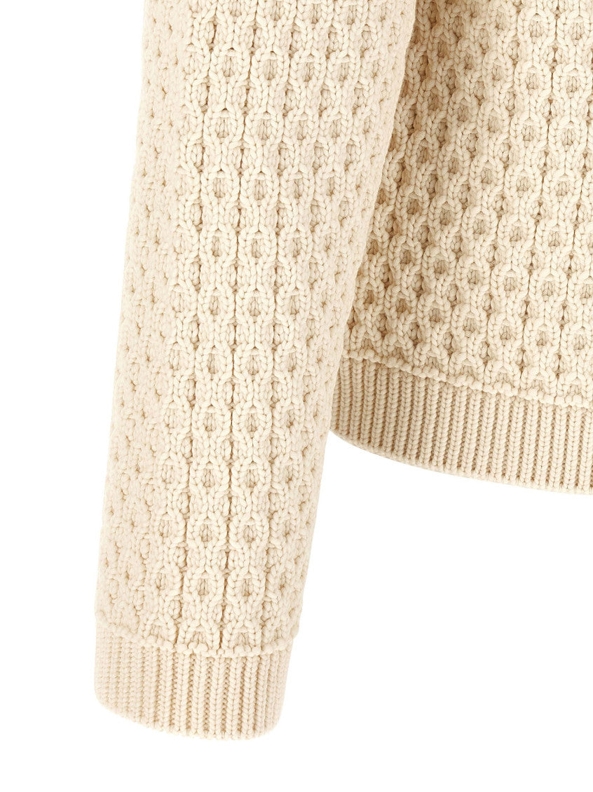 Off White Knitted Cardigan 4