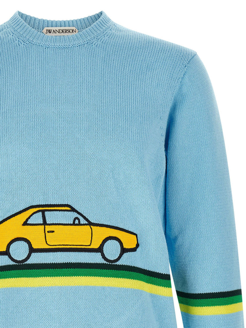Light Blue Crew Neck Sweater 3