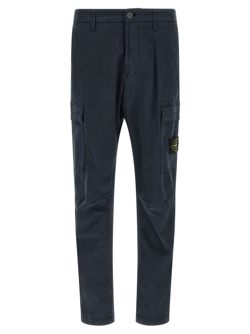 Blue Straight Cargo Pants 1