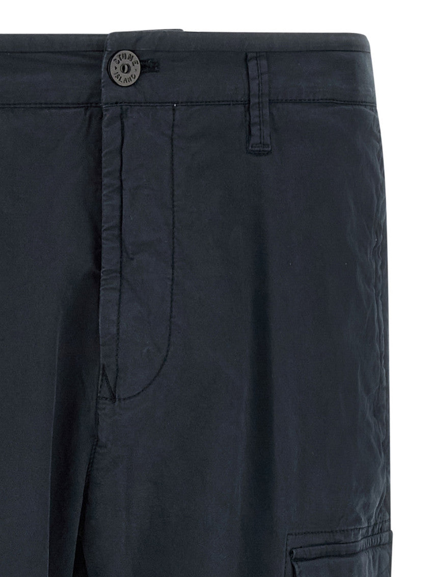 Blue Straight Cargo Pants 3