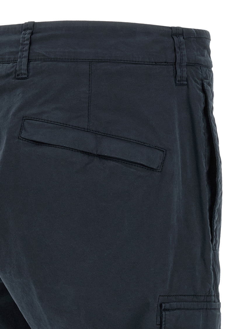 Blue Straight Cargo Pants 4