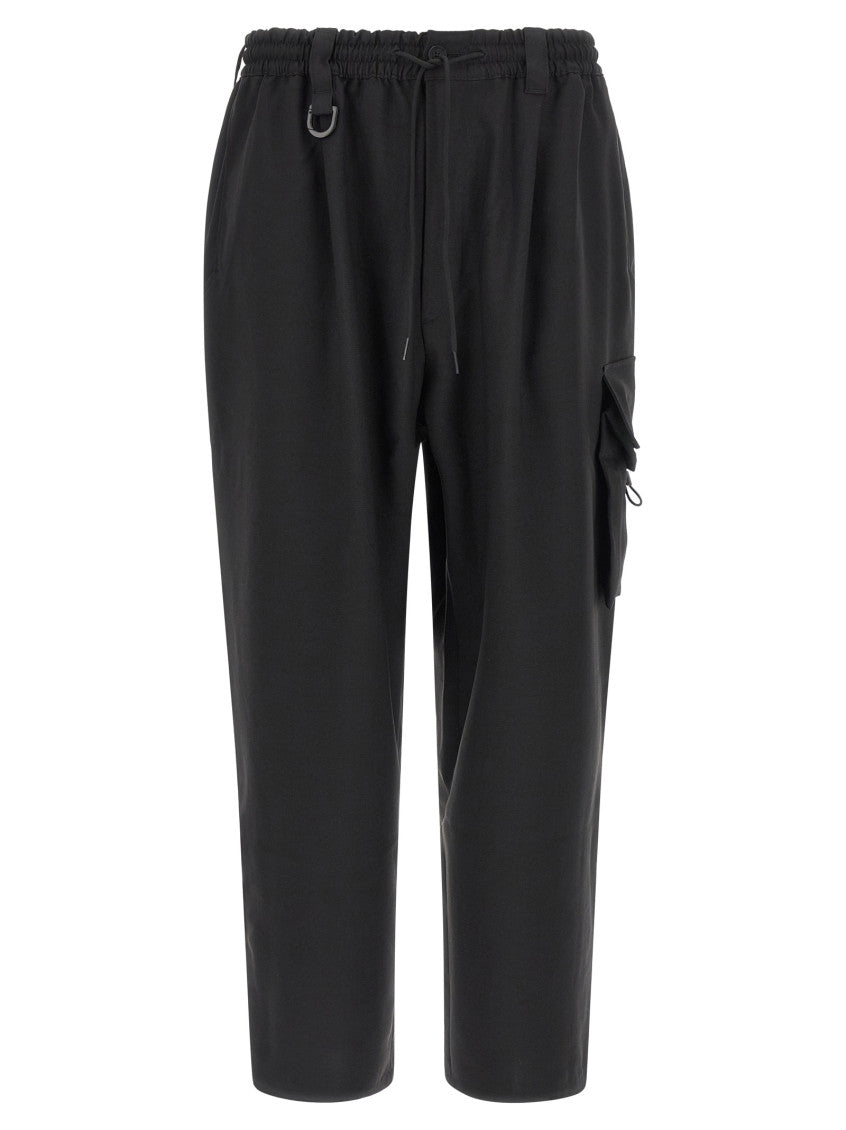 Black Oversized Cargo Pants 1