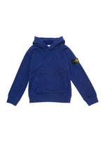 Boys Blue Solid Hoodie 1