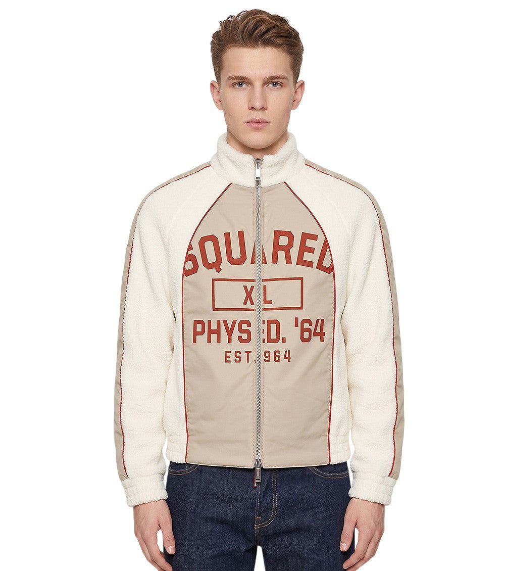 White Mock Collar Jacket 1