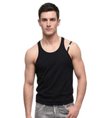 Black Round Neck Tank Top 1