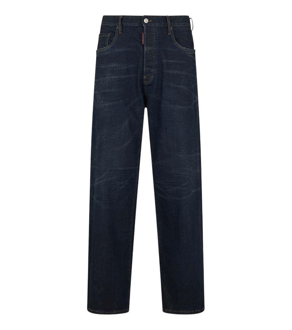 Navy Blue Mid Rise Jeans 1