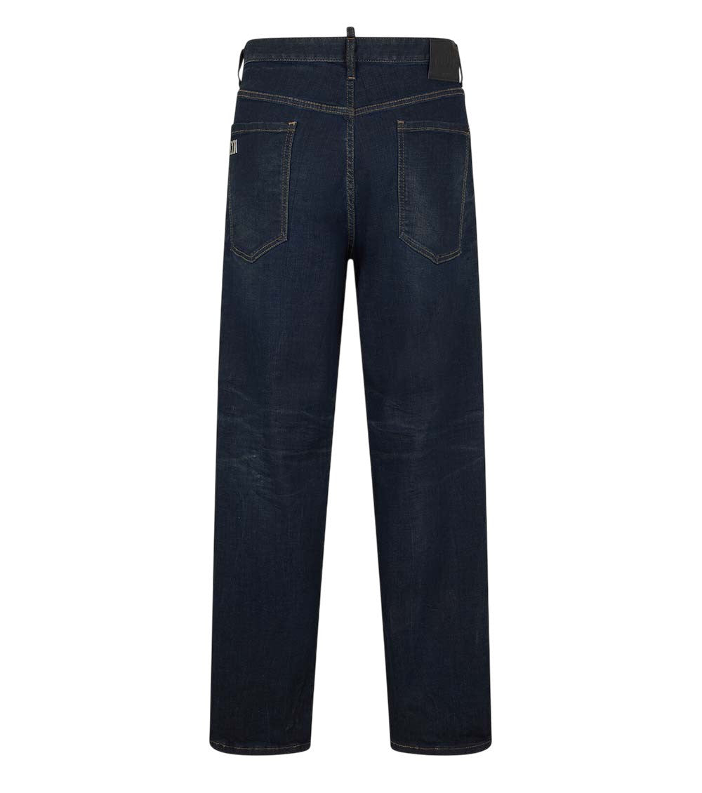 Navy Blue Mid Rise Jeans 3
