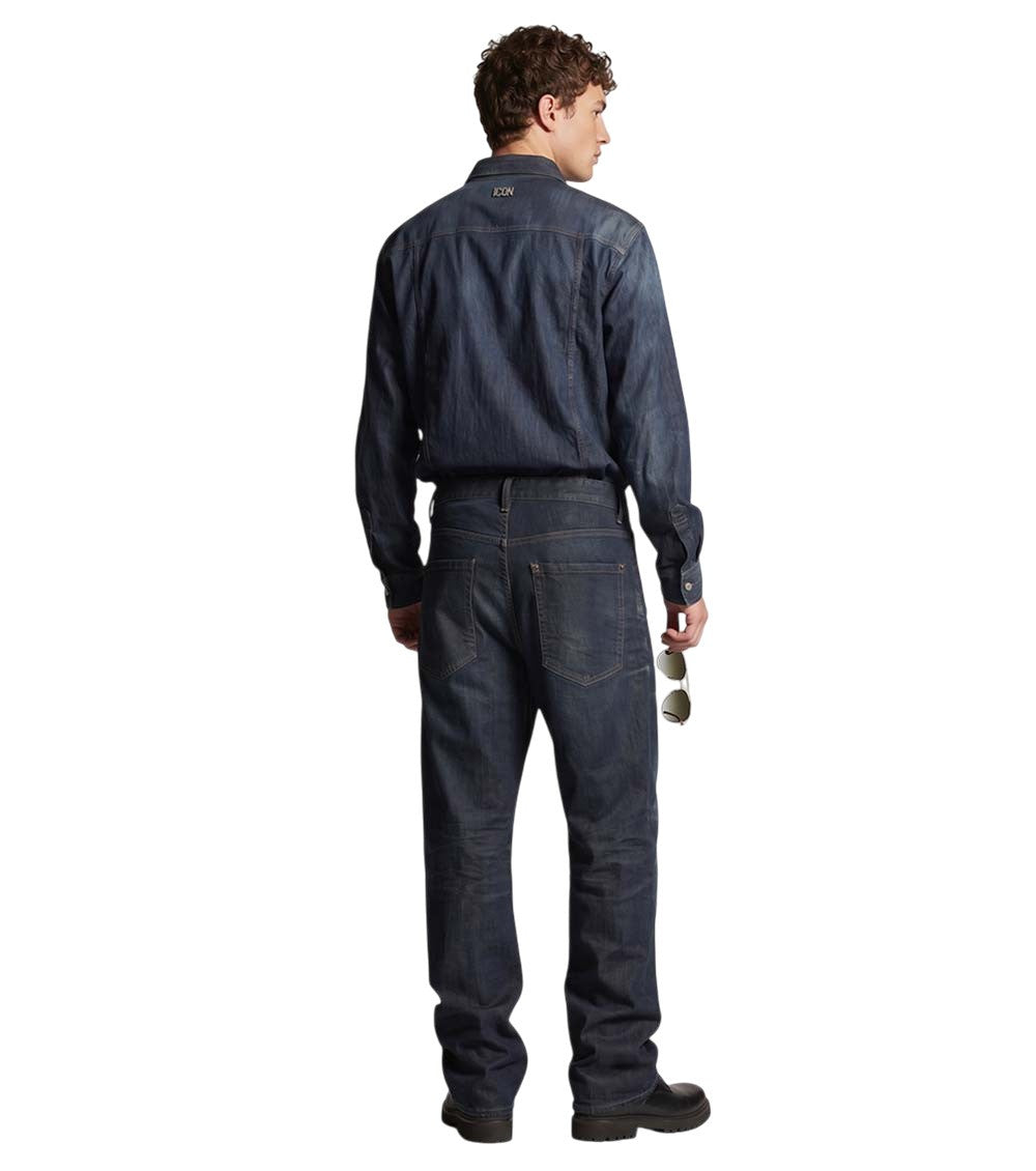 Navy Blue Mid Rise Jeans 4