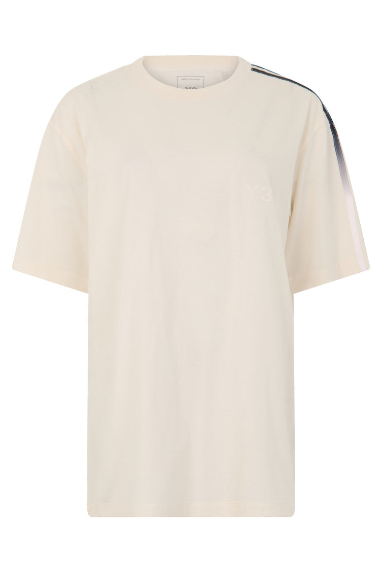 Light Beige Crew Neck T-Shirt 1