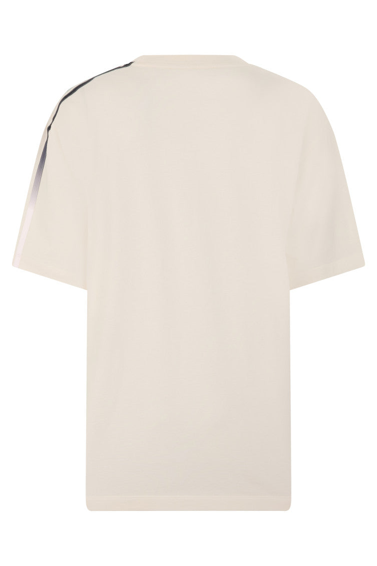 Light Beige Crew Neck T-Shirt 2
