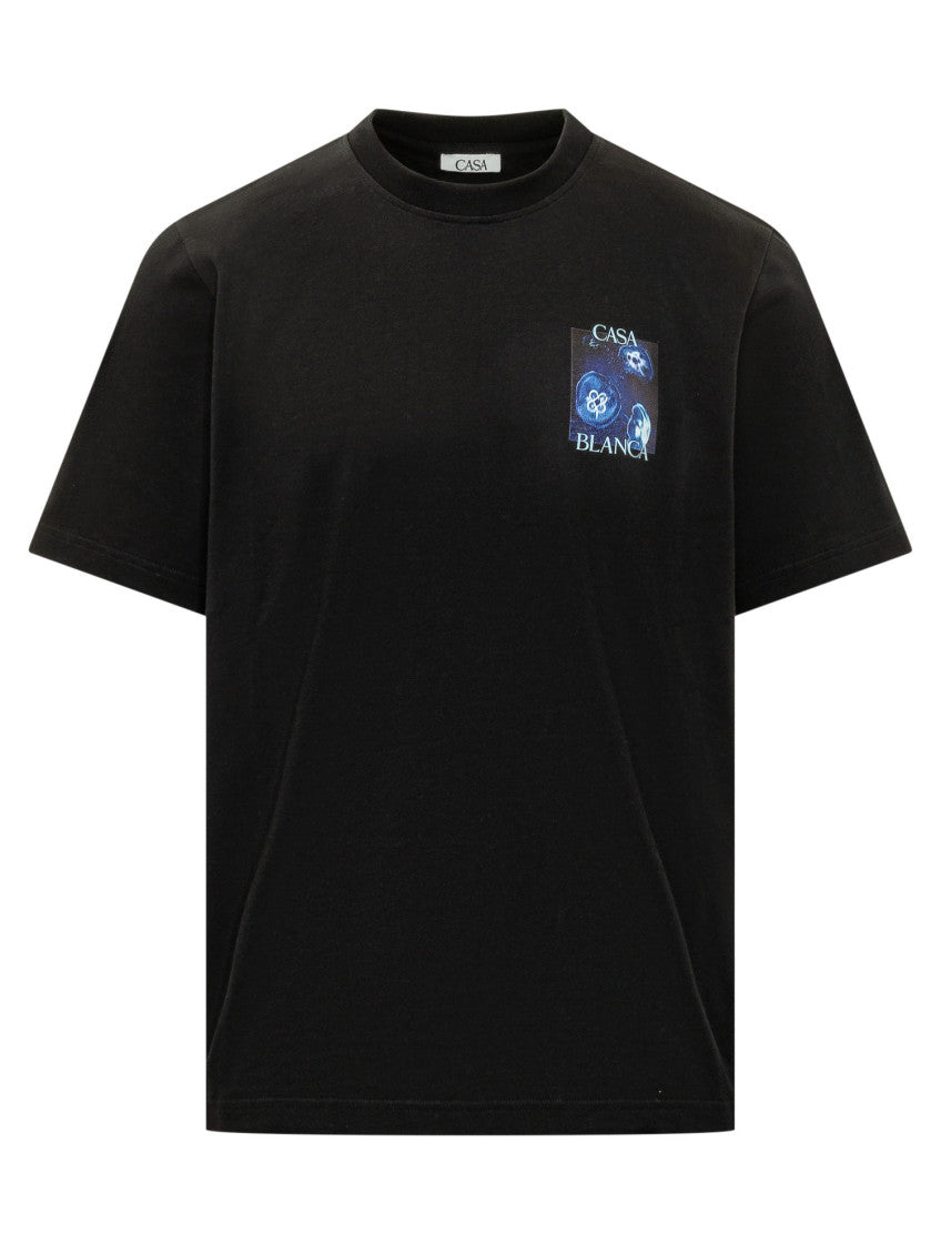 Black  Crew Neck T-Shirt 1
