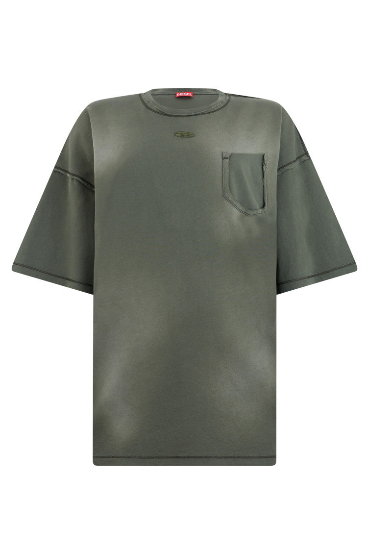 Olive Crew Neck T-Shirt 1