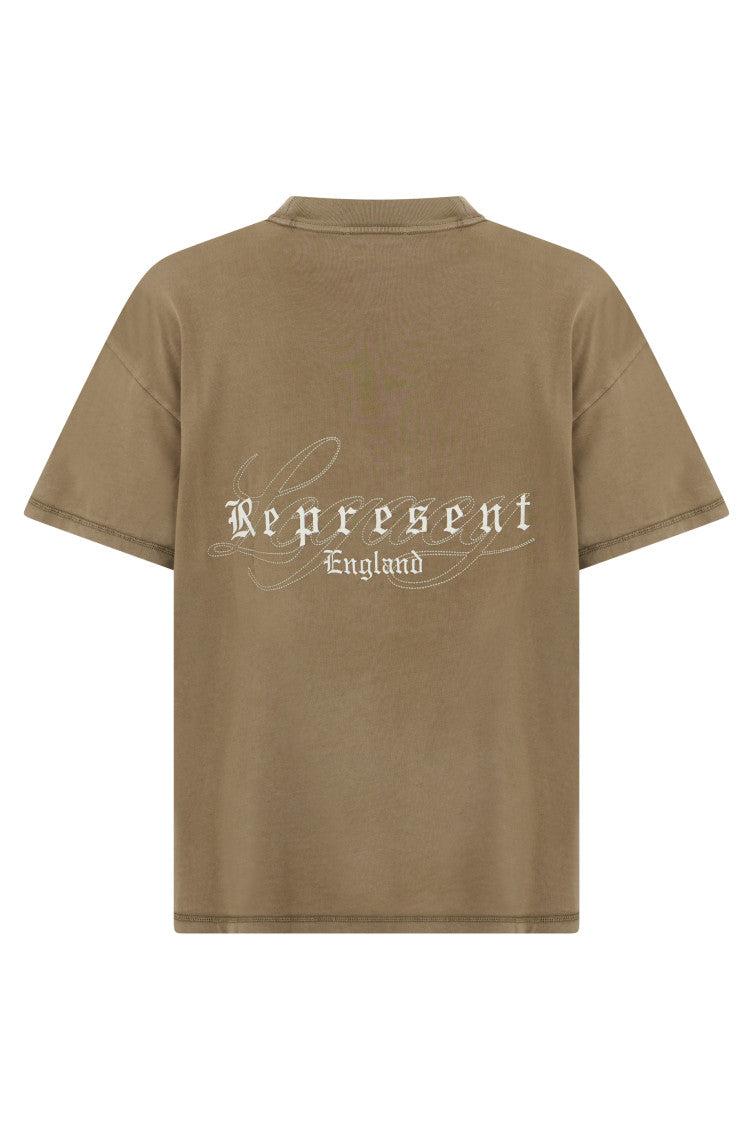 Khaki Crew Neck T-Shirt 2