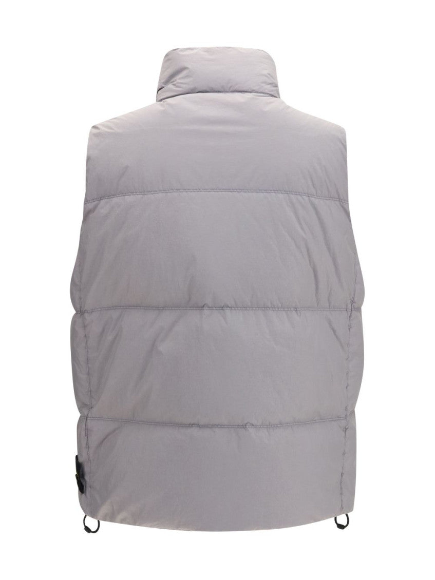 Grey Quilted Sleeveless Jacket 3