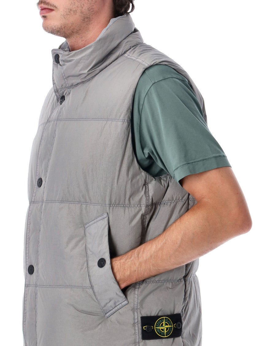 Grey Quilted Sleeveless Jacket 5