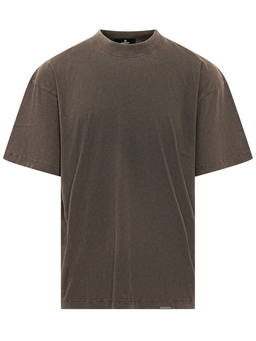 Coffee Brown Crew Neck T-Shirt 1