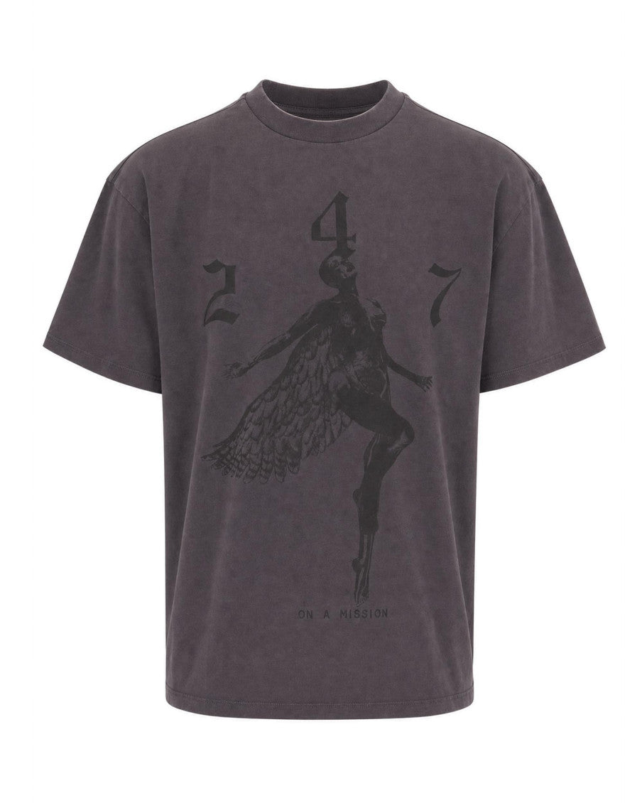 Dark Grey Crew Neck T-Shirt 1