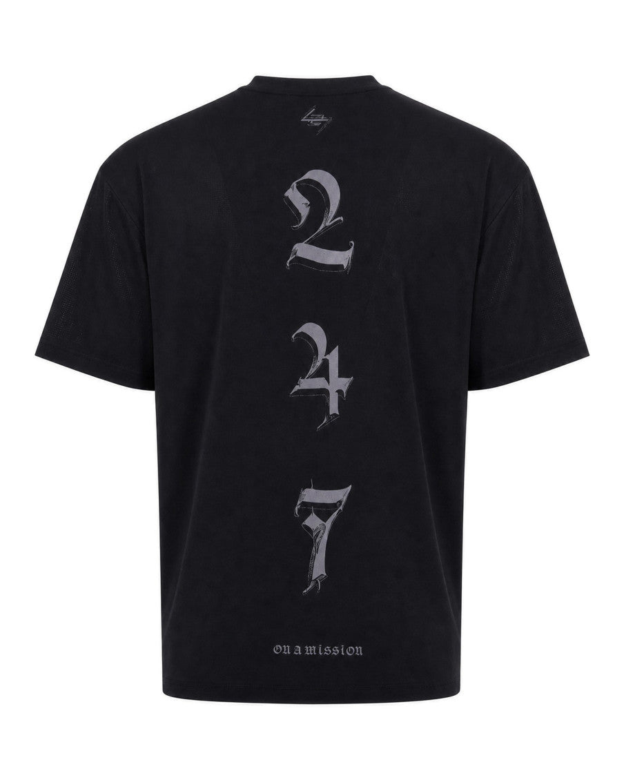 Black Crew Neck T-Shirt 2