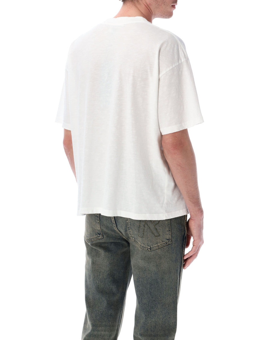 White Crew Neck T-Shirt 2