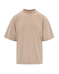 Dark Beige Solid T-Shirt 1