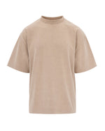 Dark Beige Solid T-Shirt 1