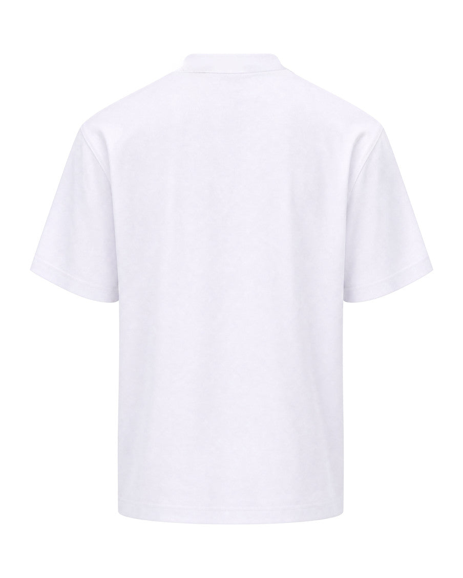 White Crew Neck T-Shirt 2