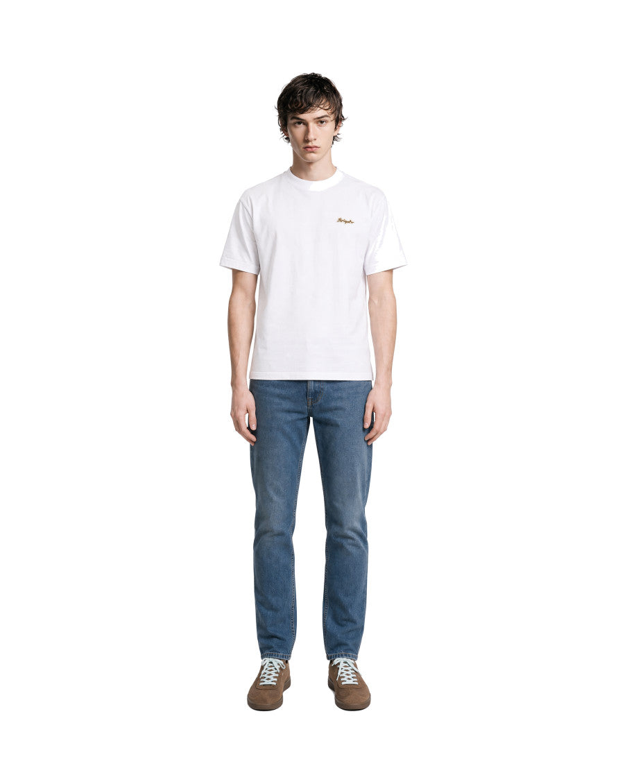 White Crew Neck T-Shirt 3