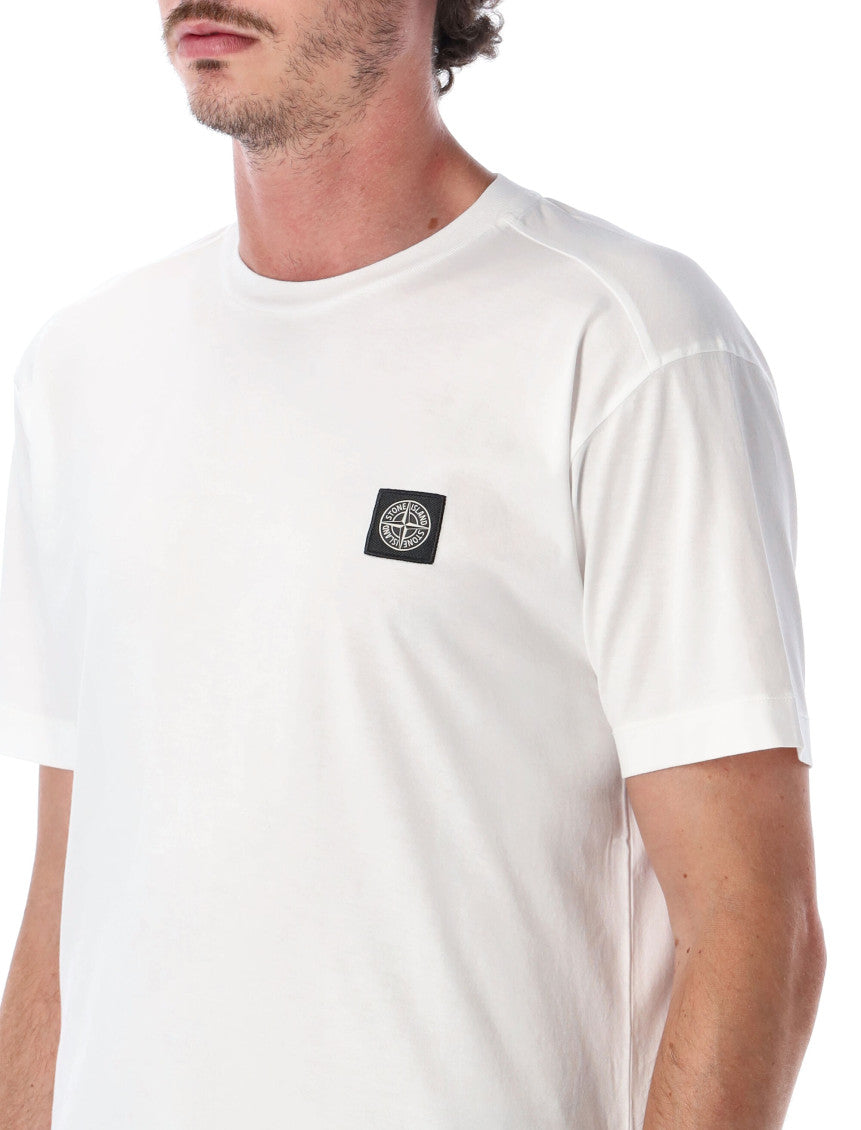 White Crew Neck T-Shirt 3