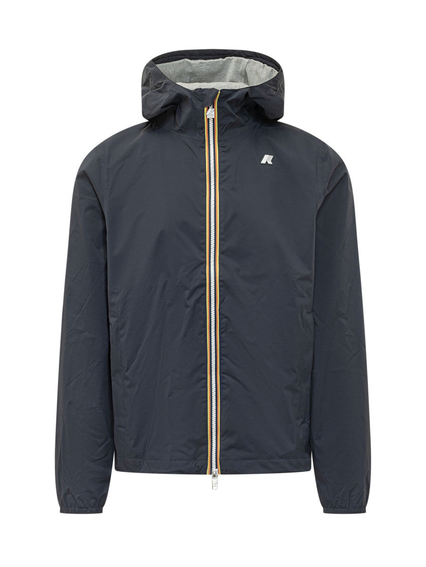 Navy Blue Hood Jacket 1