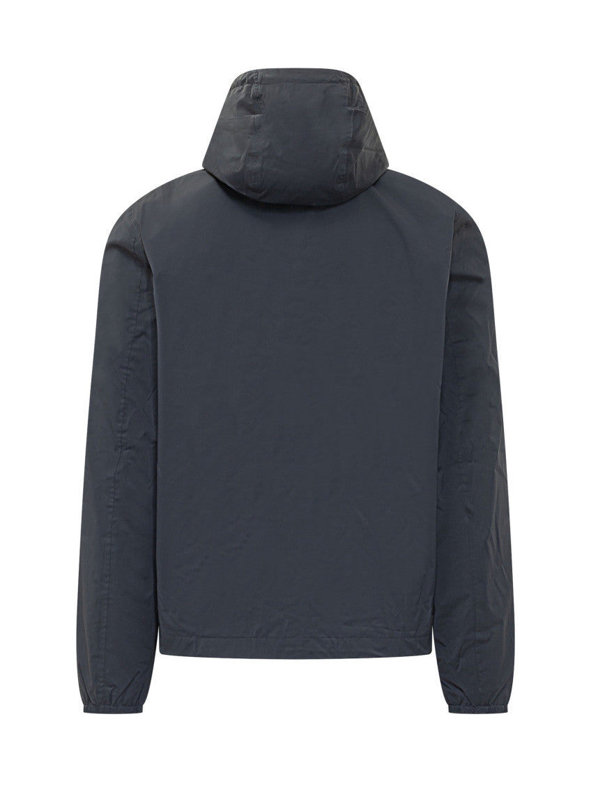 Navy Blue Hood Jacket 2