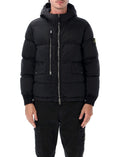 Black Quilted Hood Jacket 1