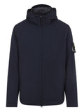 Navy Blue Solid Hood Jacket 1