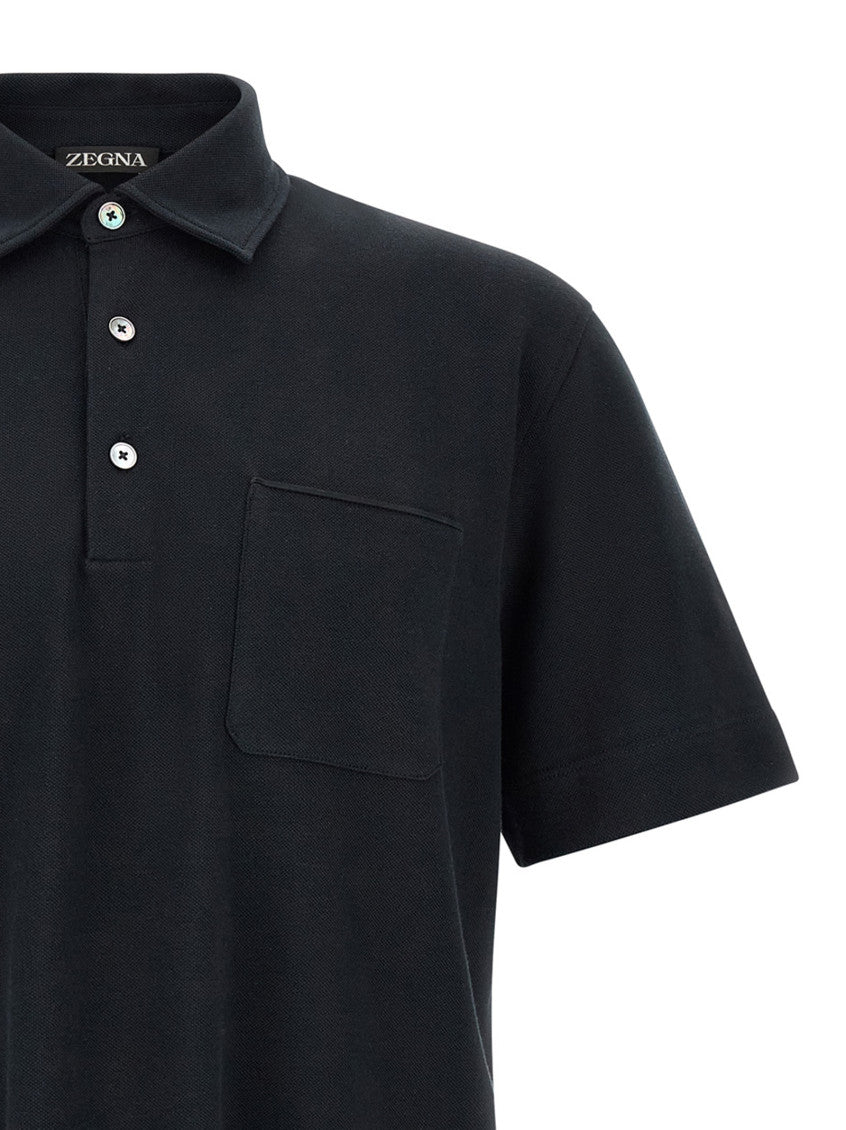 Blue Shirt Collar Polo 3