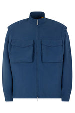 Blue Mock Collar Jacket 1