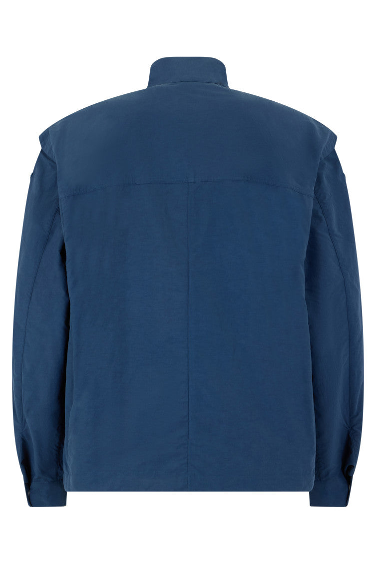 Blue Mock Collar Jacket 2