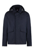 Navy Blue Hood Jacket 1