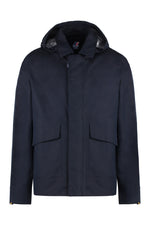 Navy Blue Hood Jacket 1