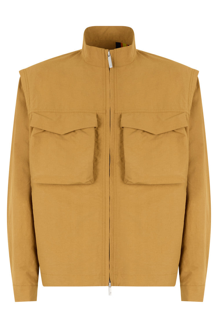 Mustard Mock Collar Jacket 1