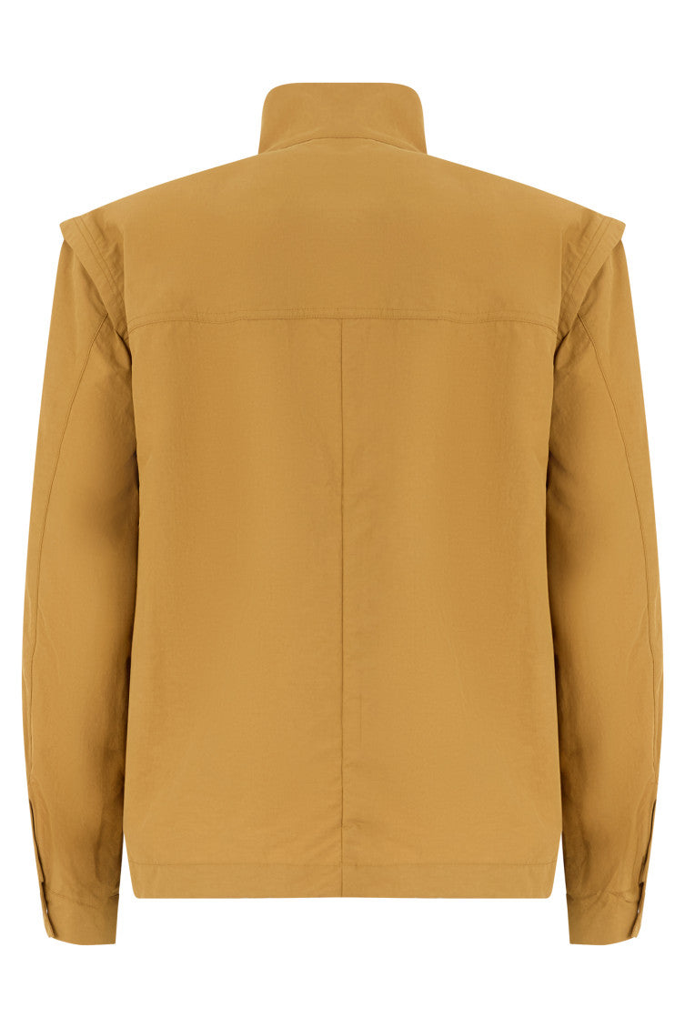 Mustard Mock Collar Jacket 2