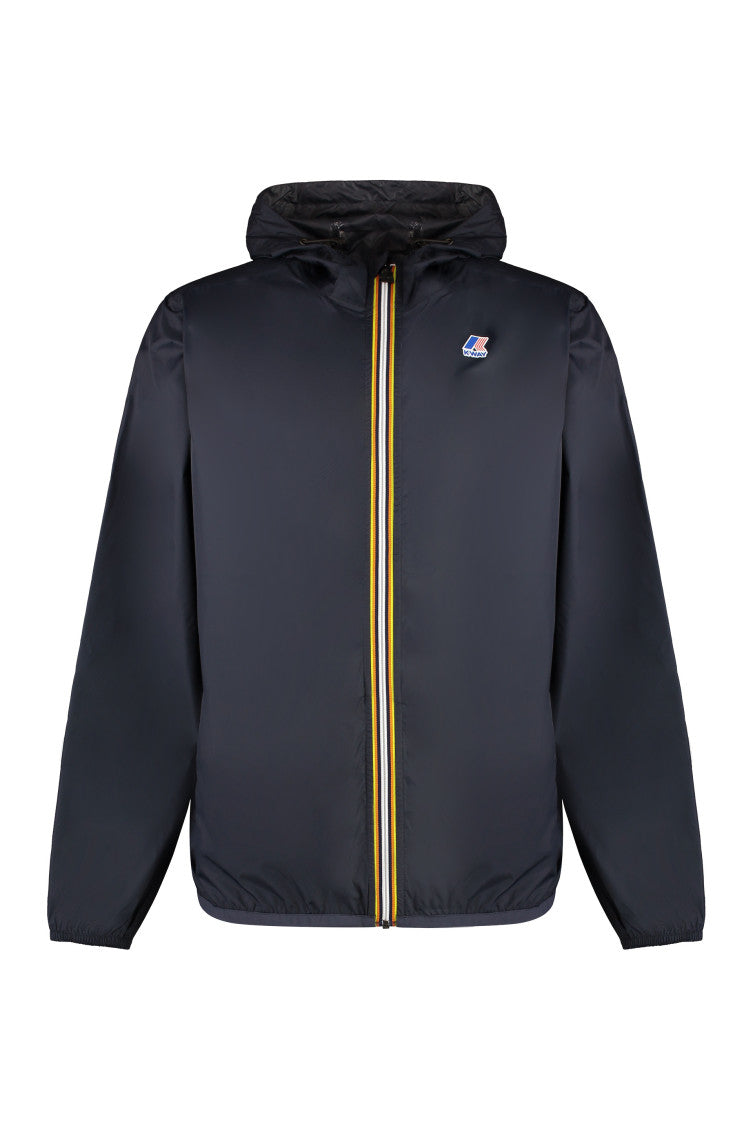 Dark Blue Hood Jacket 1